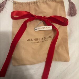 Jennifer Behr Red Velvet Bow